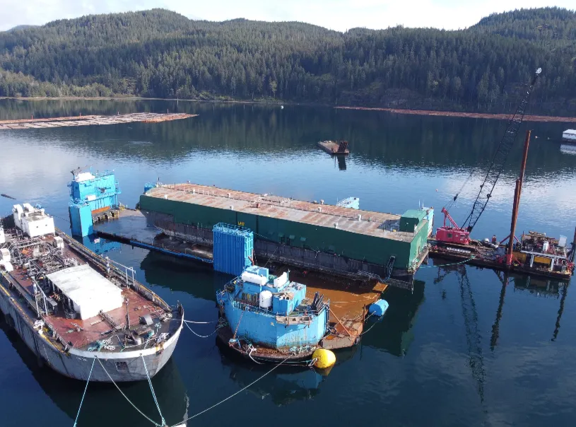 Barge fabrication work