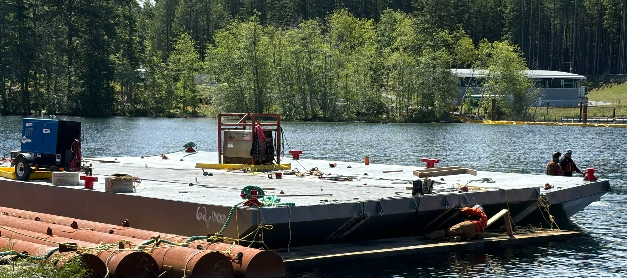 Barge fabrication work
