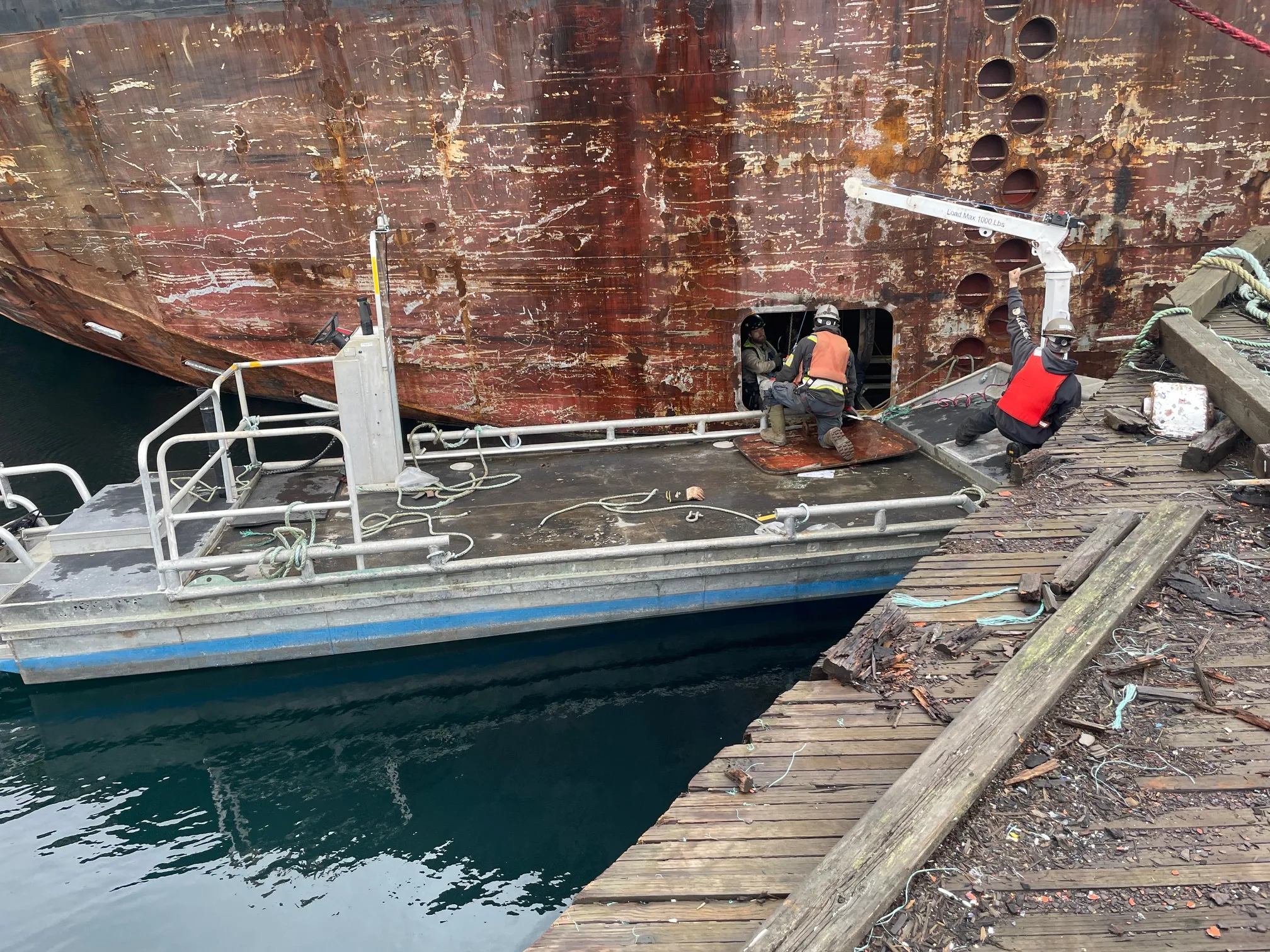 Barge fabrication work
