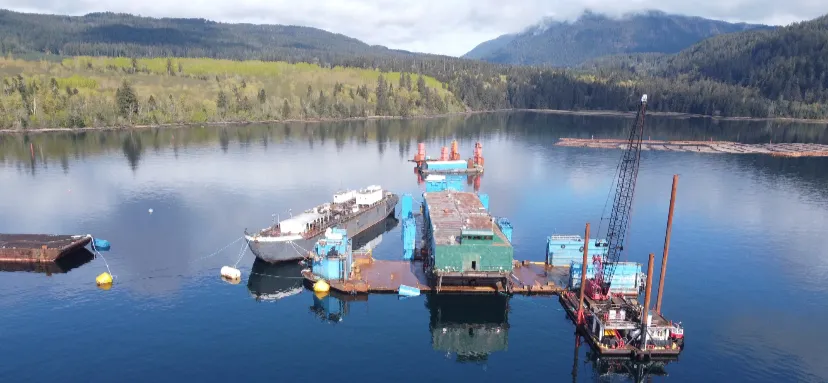 Barge fabrication work