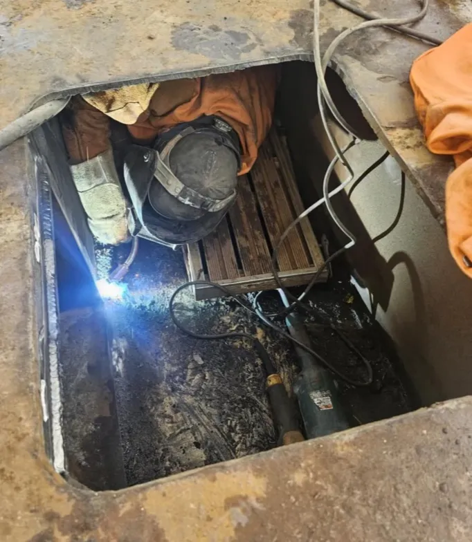 Barge fabrication work