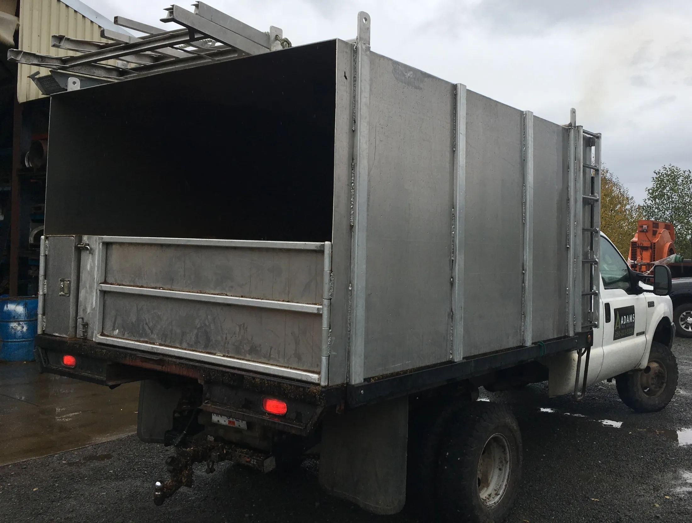 Tree Service Custom Chip Truck Box