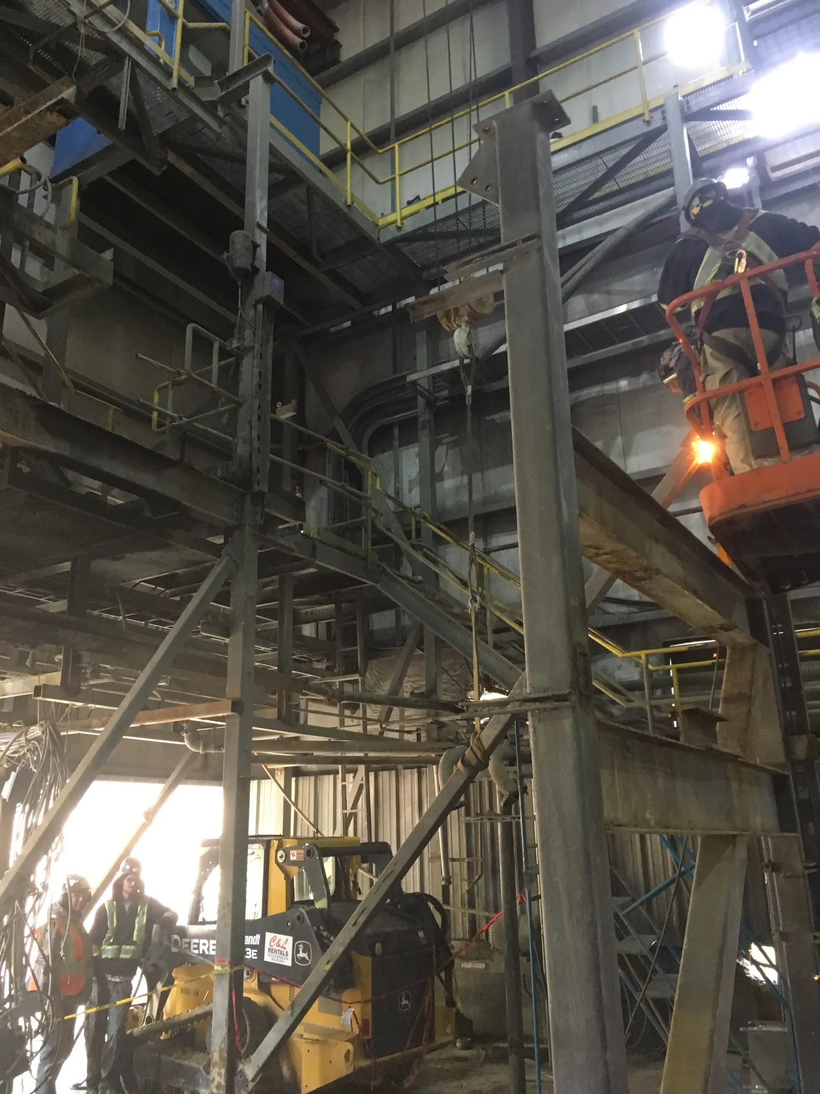 Mining fabrication work