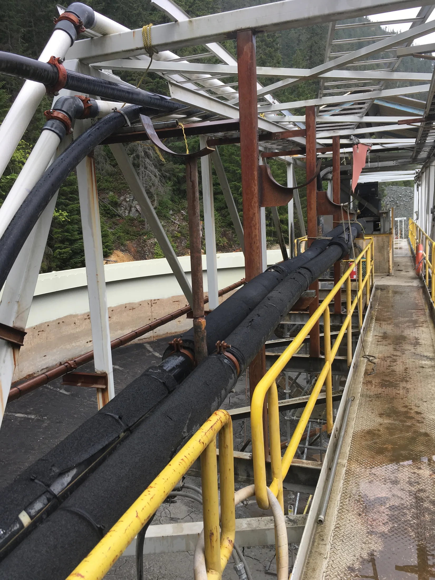 Mining fabrication work