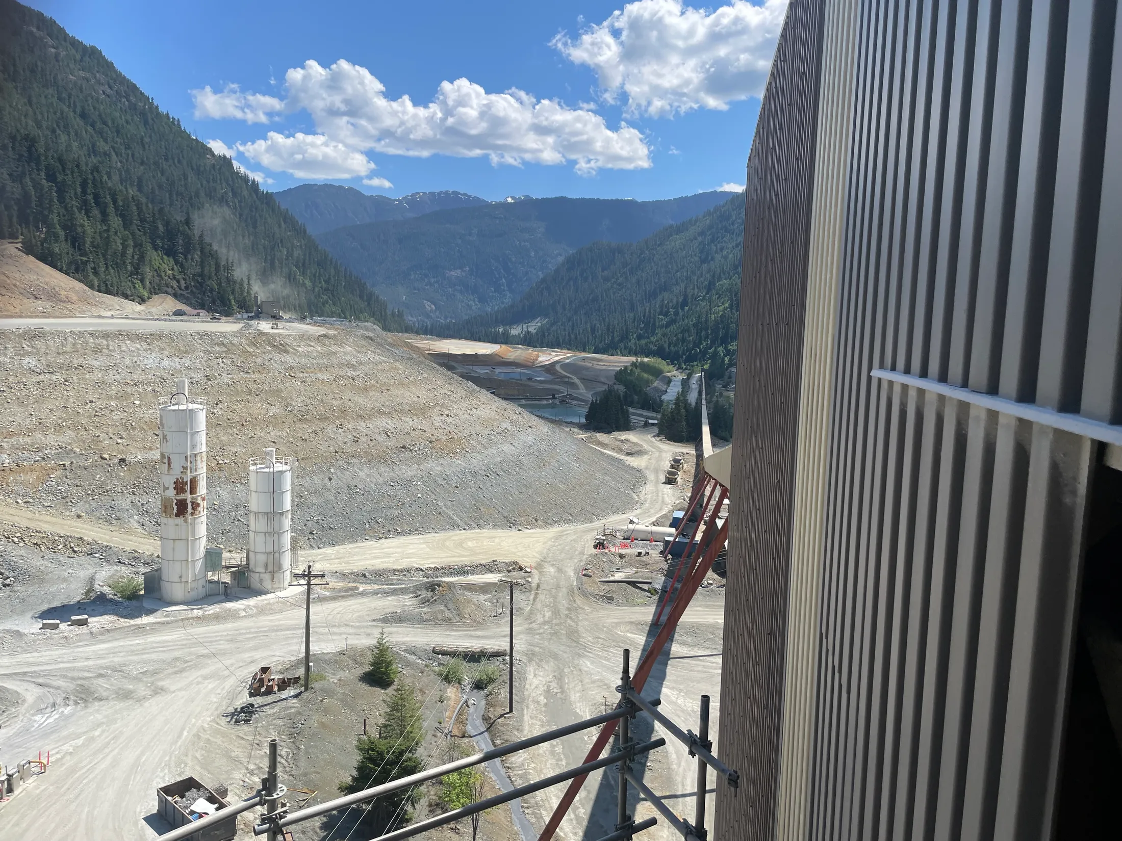 Mining operation in the valley